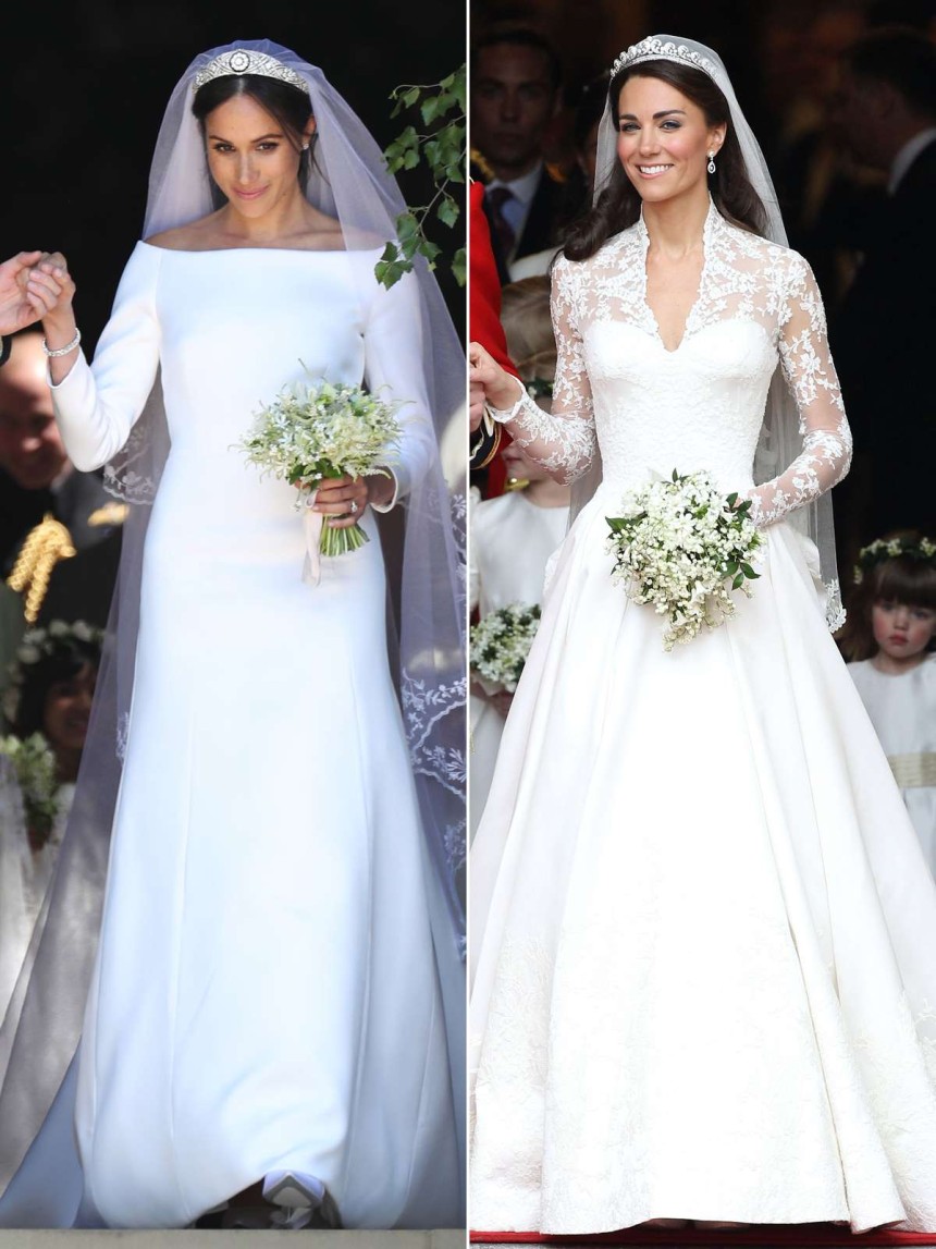 An Up-close Look at the Last Fittings of Huma Abedin's Gorgeous Givenchy and Erdem Wedding Dresses